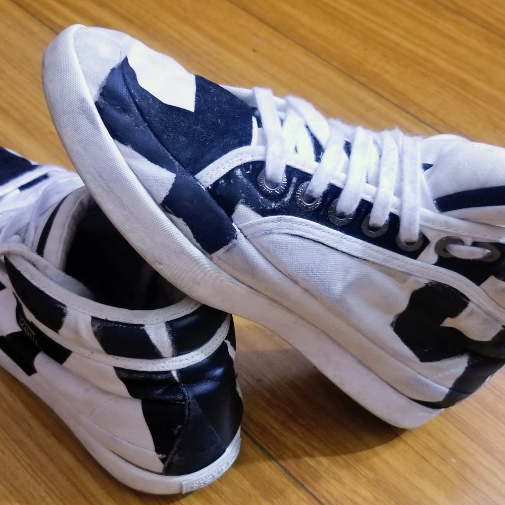 Alexander McQueen Black and White Sneakers